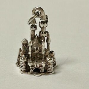 Vintage Disney Castle Sterling Silver Charm